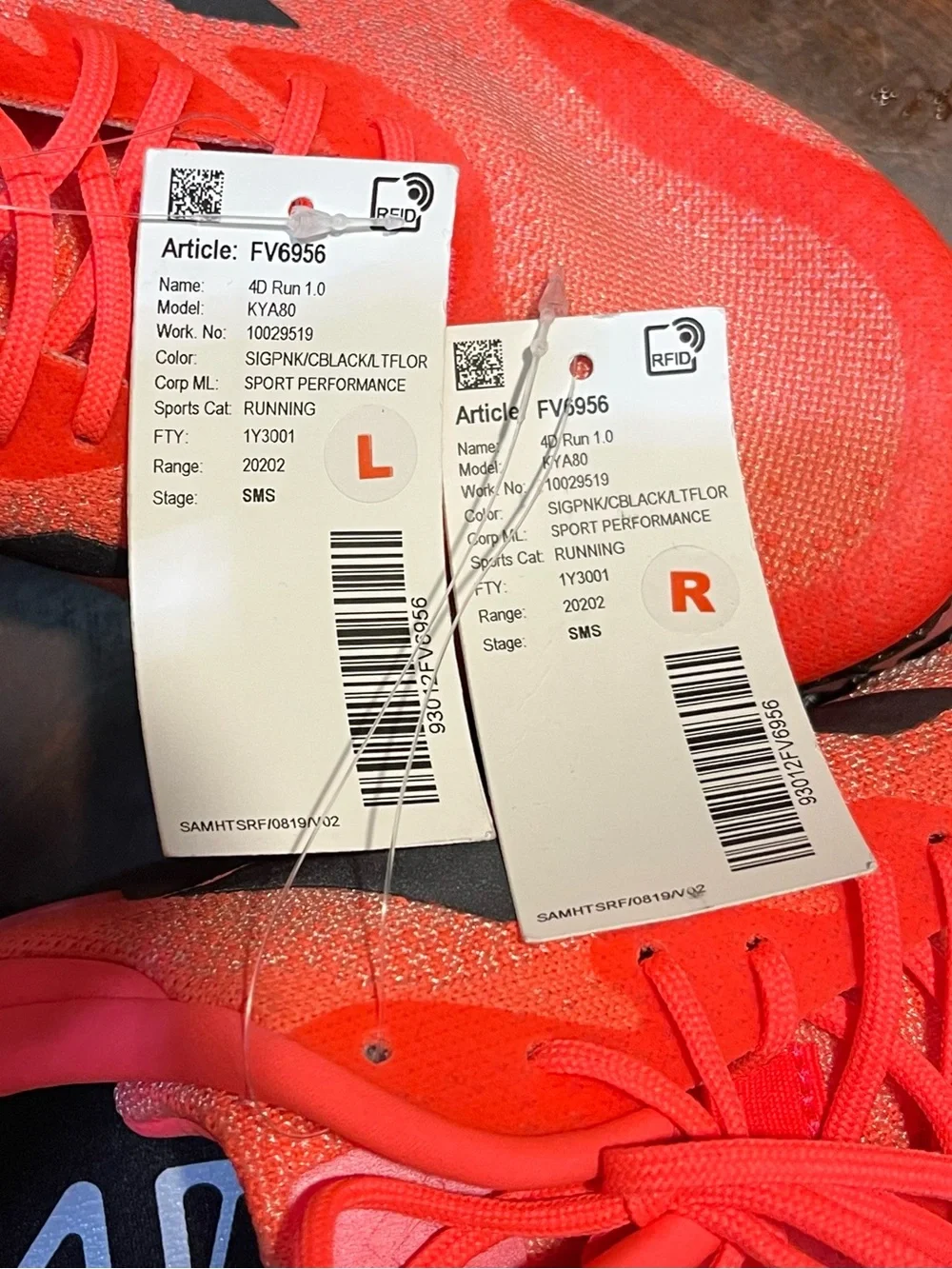 NEW Adidas 4D Run 1.0 Signal Pink  – Men’s Size 9 / Women’s 10.5